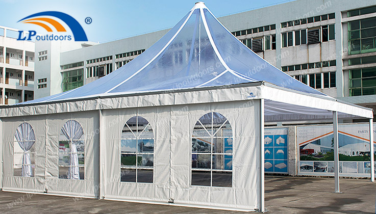 10m pagoda tent锥顶篷 带窗围布+欧式天花 透明顶.jpg