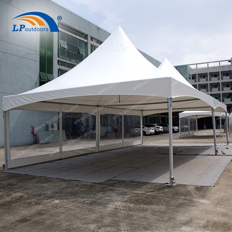 6X12m铝合金框架婚礼双顶PVC帐篷