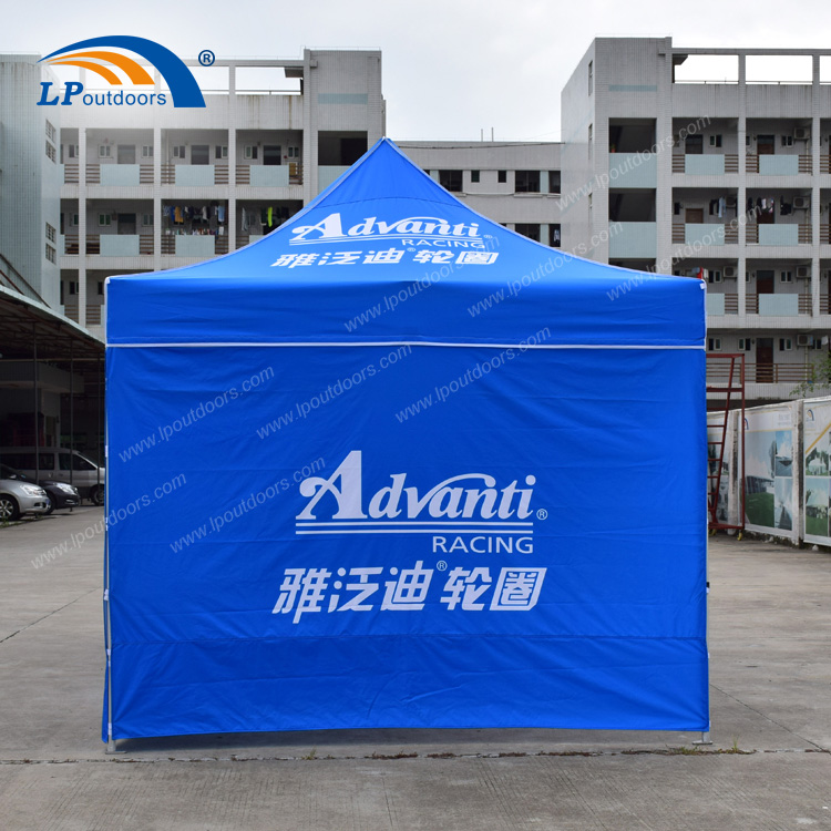 低价高质量铝合金可移动广告促销3x6米折叠帐篷 带蓝色PVC