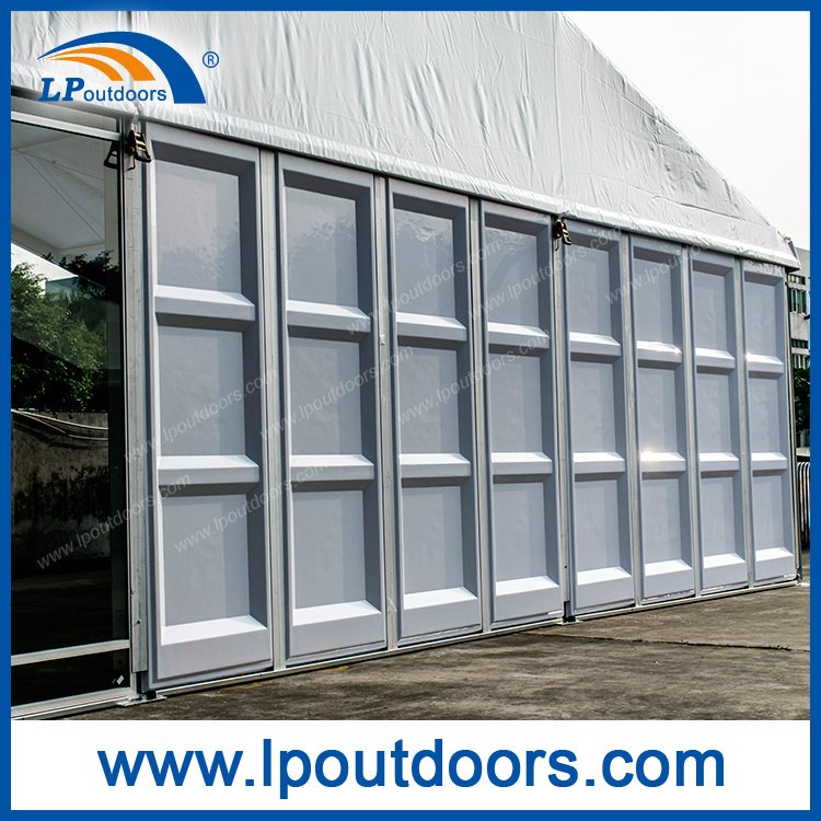 20X30米室外ABS墙玻璃墙防水抗风篷房